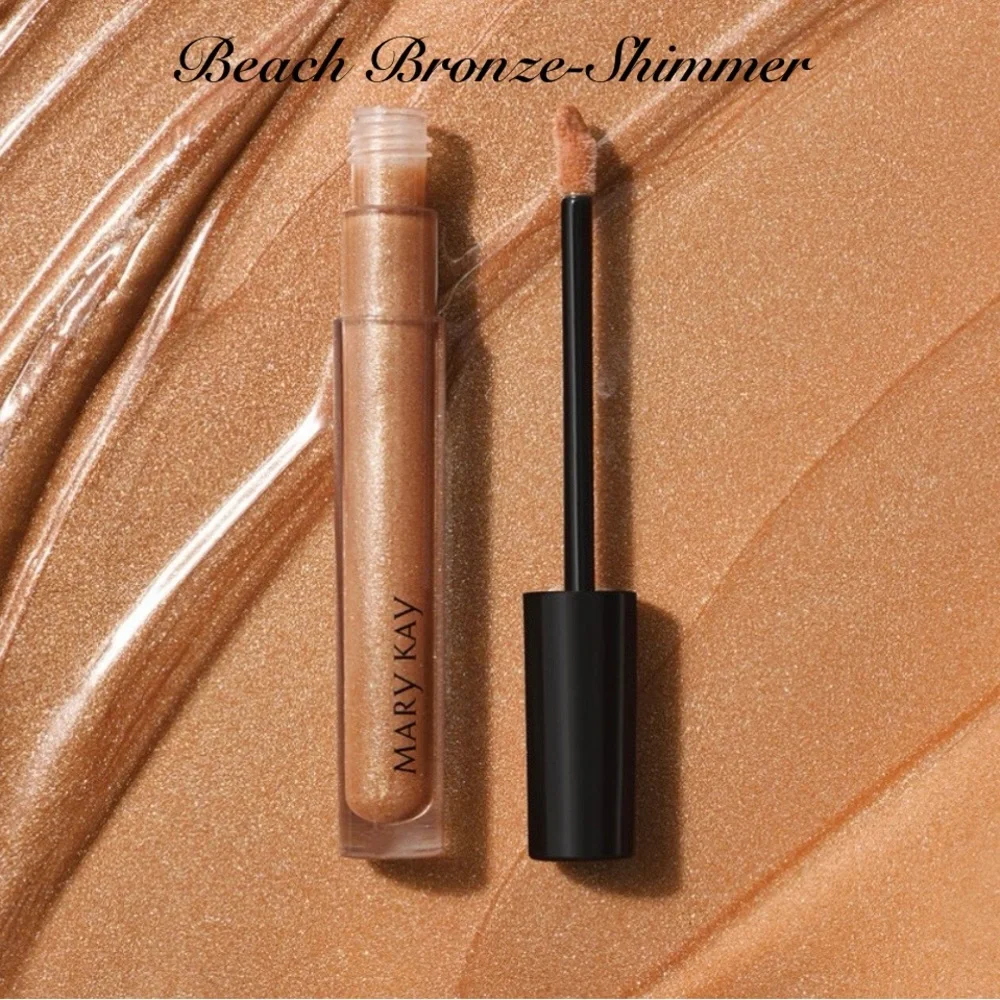 NWT Mary Kay BEACH BRONZE Unlimited Lip Gloss Perfect Tan Neutral Shimmer Shine